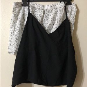 Camisole Top & Shorts Set PIS Black.